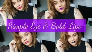 Simple Eyes & Bold Lips//  Makeup Tutorial screenshot 3