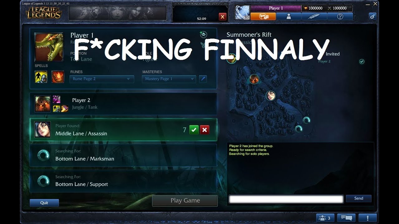 LoL Team Builder System Discussion - Pre-determined Role Selection!!