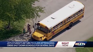 JCPS students return to class after busing crisis shut down schools for several days