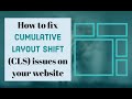 How to fix Cumulative Layout Shift (CLS) issues on your Wordpress website