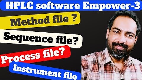 hplc software empower | method file | voice of kayani