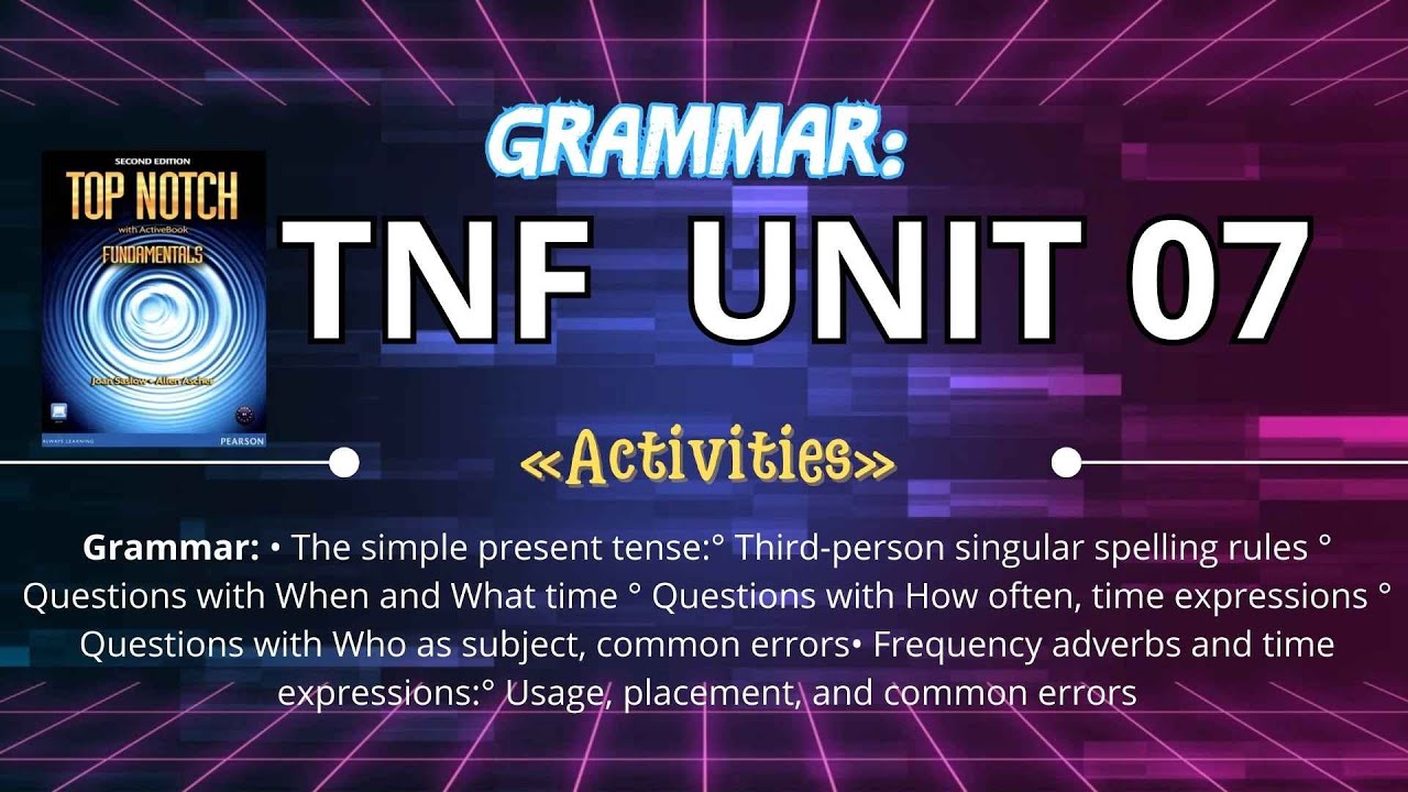 🎧Top Notch Fundamentals Unit 7 E.p 02 🔆 Gramática y ejercicios 💥 curso