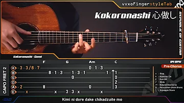 Kokoronashi (心做し) - Fingerstyle Guitar Cover + TABS Tutorial