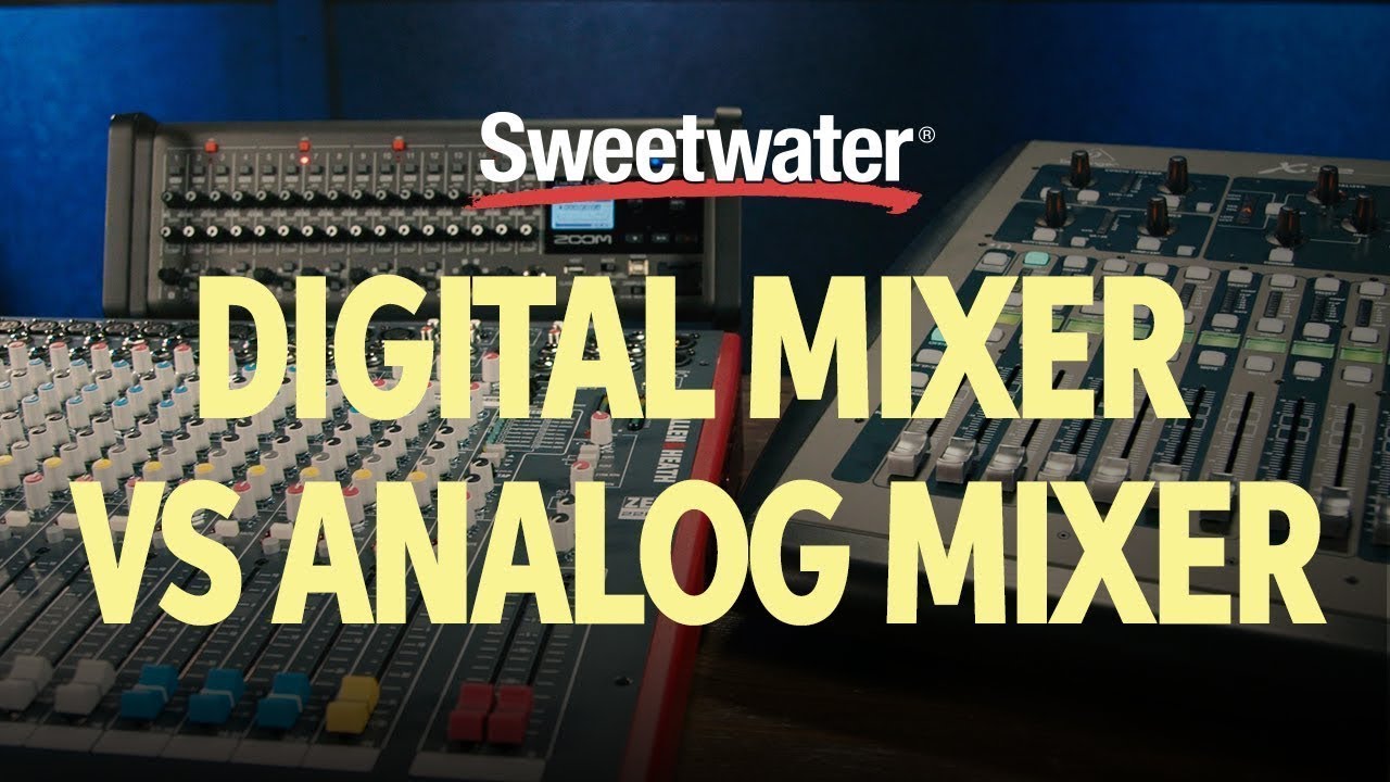 Stærk vind byrde lugt Digital Mixer vs Analog Mixer – What's the Difference? | Live Sound Lesson  🎛 - YouTube