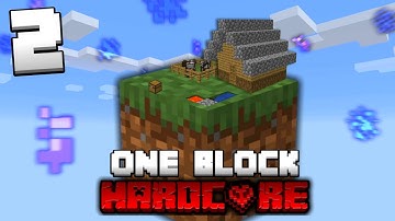 Hardcore Minecraft Skyblock, maar je krijgt maar ÉÉN BLOK (#2)