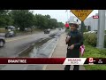 Flooded roads, parking lots strand drivers in Braintree