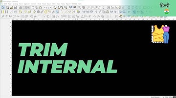 हिन्दी - Trim Internal | TUKAdesign Video Help | CAD Pattern Making Software | Hindi