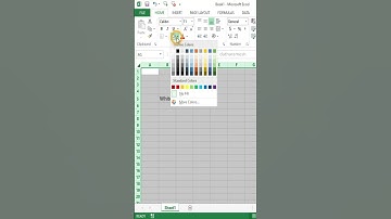 How to Make Excel Sheet White #excel  #shorts