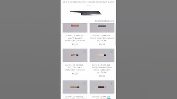 Configure your Knife! #customknife #knifeconfigurator #japaneseknives