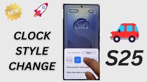 ⏰ How to Change Lock Screen Clock Style on Galaxy S25/S25+/Ultra 📱
