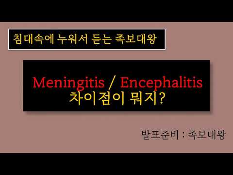 meningitis, encephalitis 차이, 증상, 치료 방법 알아보기 (뇌수막염 뇌염 차이)