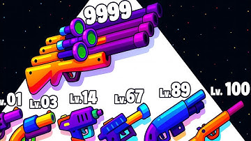 Merge Gun Run 3D - Level Up Gun Max Level Gameplay