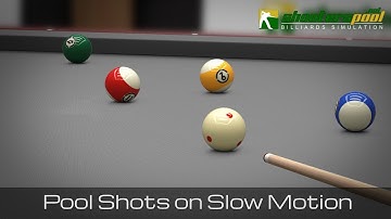 American Pool basic shots physics on slow motion - ShootersPool Billiards Simulation