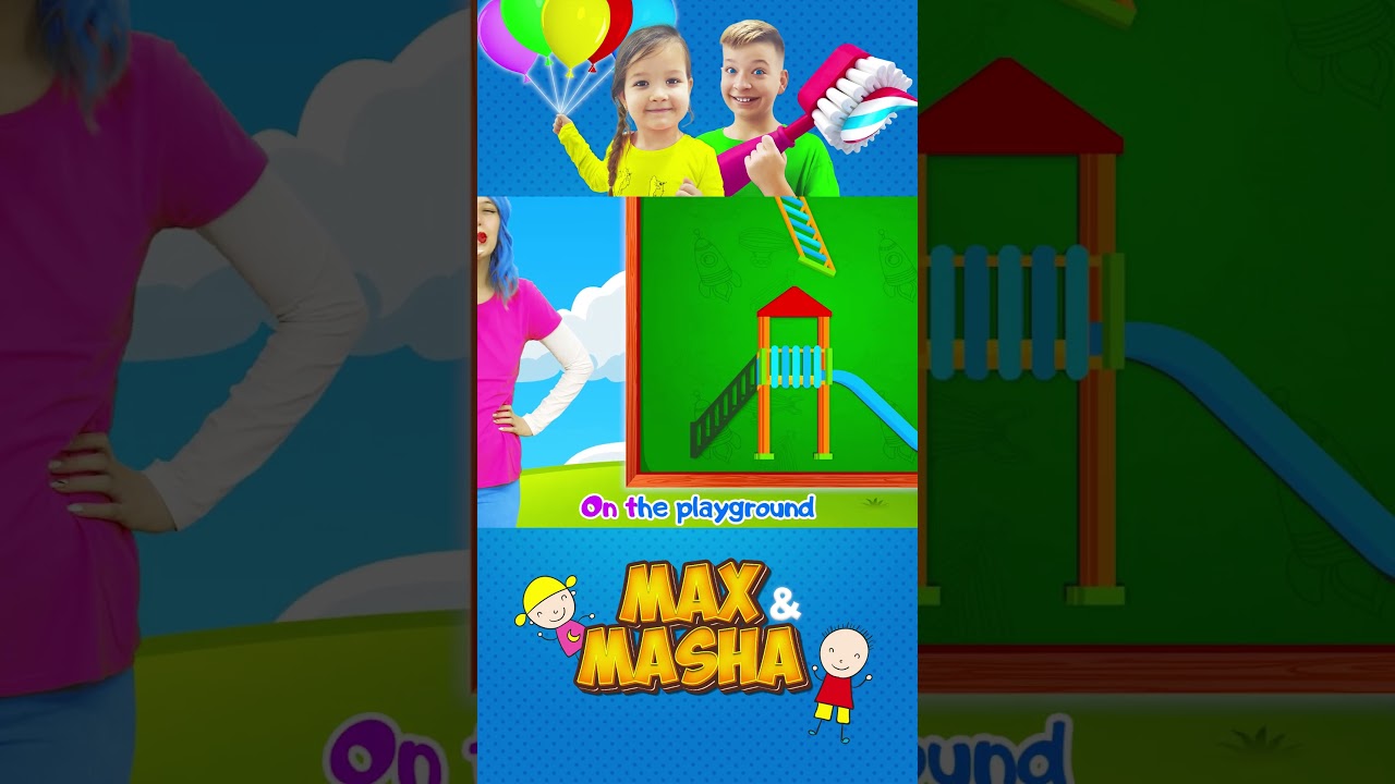 Playground Time | Swing, Slide and Laugh | Max and Masha songs for kids 
