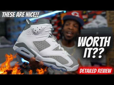 THESE ARE PERFECT!! JORDAN 6 COOL GREY DETAILED REVIEW IN 4K!! ARE THESE WORTH PICKING UP