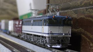 【鉄道模型】HOゲージ　ムサシノモデルEF65 2050号機とEF67 105号機瀬野八追放シーン付