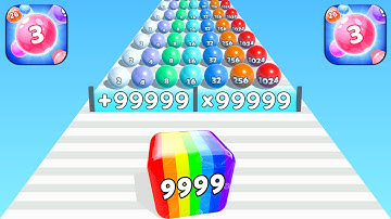 Canvas Run, Ball Run 2048, Going Balls ​- All Levels 999 Gameplay Android,ios New Mobile Games BVWED