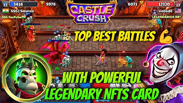Castle Crush: Epic Battle - Gameplay Walkthrough - Max Level Deck With NFTs Card (Android, iOS)