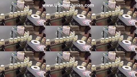 Automatic candy bar bottle label labeling machine testing video