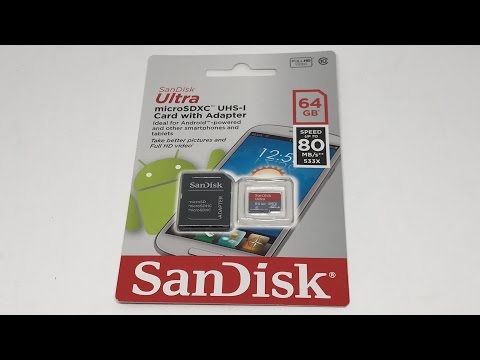 SanDisk Ultra 64GB MicroSDXC UHS-I Card with Adapter Speed up to