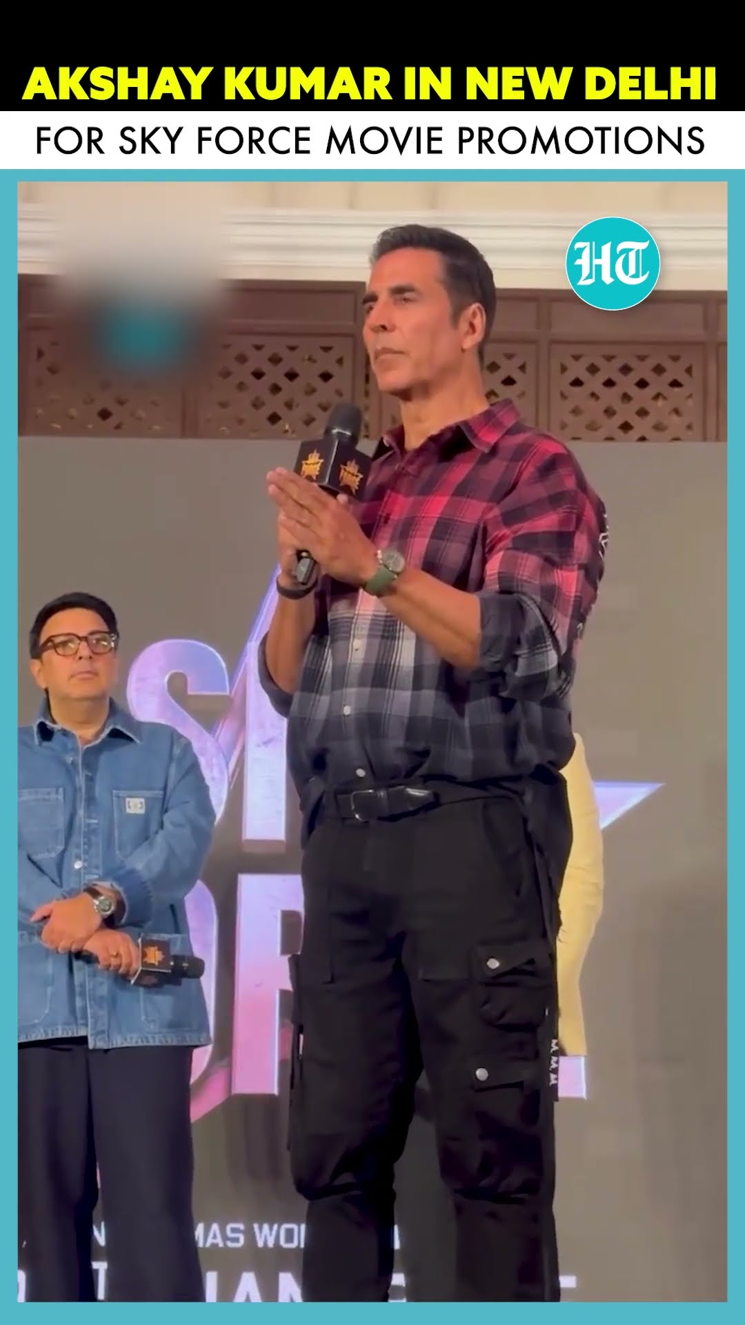 Akshay Kumar Takes The Stage In New Delhi For Sky Force Movie Promotions #ytshorts