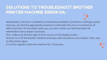 Printer prints Unable 0A Error- 2021 Guide To Fix Print Unable 0A Error | Brother Technical Support.