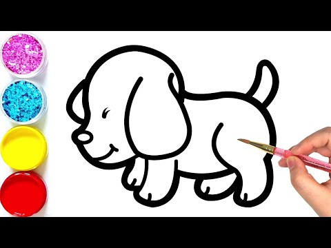 Bolalar uchun yoqimli kuchukchani qanday chizish mumkin ?How to Draw Cute Puppy for kids?