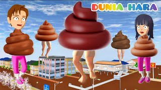 Banjir Eek Gara2 Zombie anomali Kotoran 😱 | Yuta digigit Jadi Zombie Eek 💩 | Dunia Hara Sakura