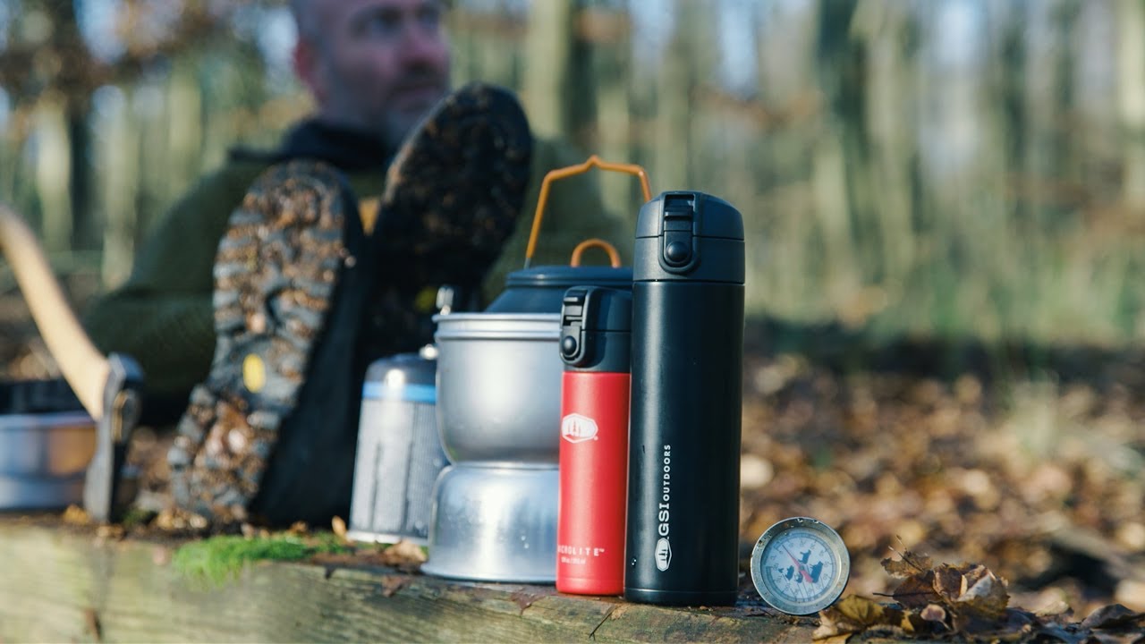 GSI Outdoors Microlite 1000 Twist – Vakuumisolierte Edelstahlflasche, 907 Ml, Schwarz, Ultraleicht