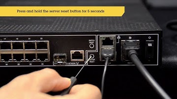 Configuration tip: How to reset the server of the AXIS S22 series