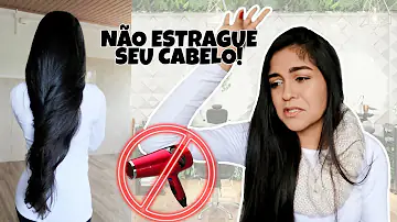 Como não estragar o cabelo com o secador?