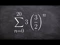 Learning to find the partial sum of a geometric series