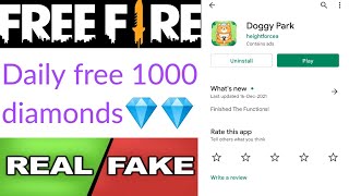 Doggy Park app real or fake | free diamonds | Garena free fire | Tech Lover DK screenshot 4