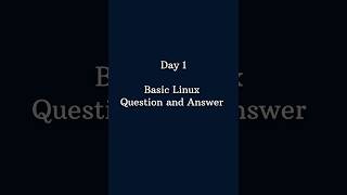 Linux interview Questions Top 5 #interview #shortvideo #short #question #reels
