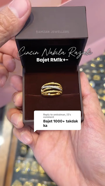Cincin Nabila Razali Design Silang Bajet (emas 916)  #emas916 #emas #cincinemas #nabilarazali