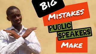 5 Beginner mistakes public speakers should avoid.