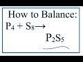 Balancing Chemical Equations