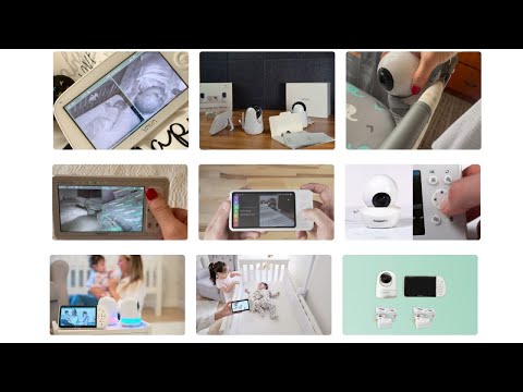 Moonybaby 5 HD A.N.R. (Auto Noise Reduce) Baby Monitor with 2 Cameras.  Model: Trust 50, No WiFi, Long Range, Quad Split Screen, Auto Night Vision,  2-Way Audio, Baby Room Temperature Display, Lullaby 
