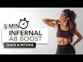 5 MIN INFERNAL AB BOOST (Quick & Intense) 🔥 | 5 Dakikada Karın Kası | Sixpack Workout | Eylem Abaci