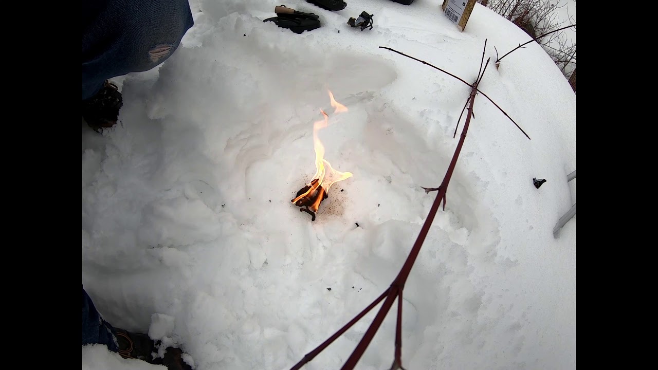 Initial Testing of the Black Beard Fire Starter after unboxing the