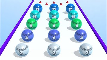 Ball Merge 2048 👩‍❤️‍💋‍👩🎱🐣 MAX LEVELS!! All Levels Gameplay Android, iOS NEW UPDATE