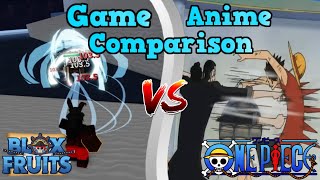 Game Vs. Anime: Superhuman | Game & Anime Comparison | Blox Fruits screenshot 2