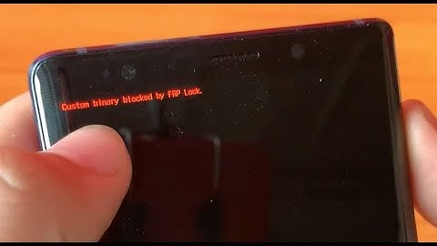 Lỗi custom binary blocked by frp lock j7 prime