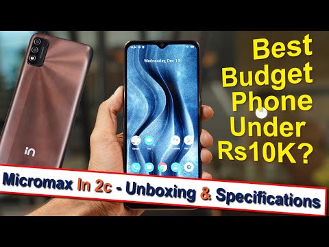 Micromax In 2c Detailed Unboxing And First Look: New Budget Smartphone In India || Giznext