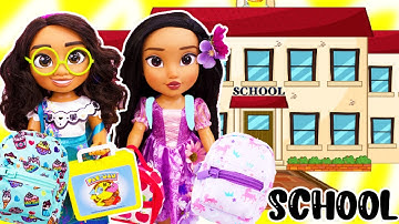 Encanto School Routine Isabella & Mirabel Pack BackPacks & Lunch Morning Routine