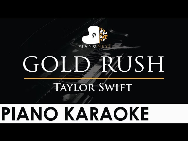 Taylor Swift - gold rush - Piano Karaoke Instrumental Cover with Lyrics class=