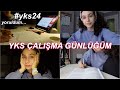 YKS ÇALIŞMA GÜNLÜĞÜM | okuldan sonra nasıl çalışıyorum🫶🏻 #yks2024