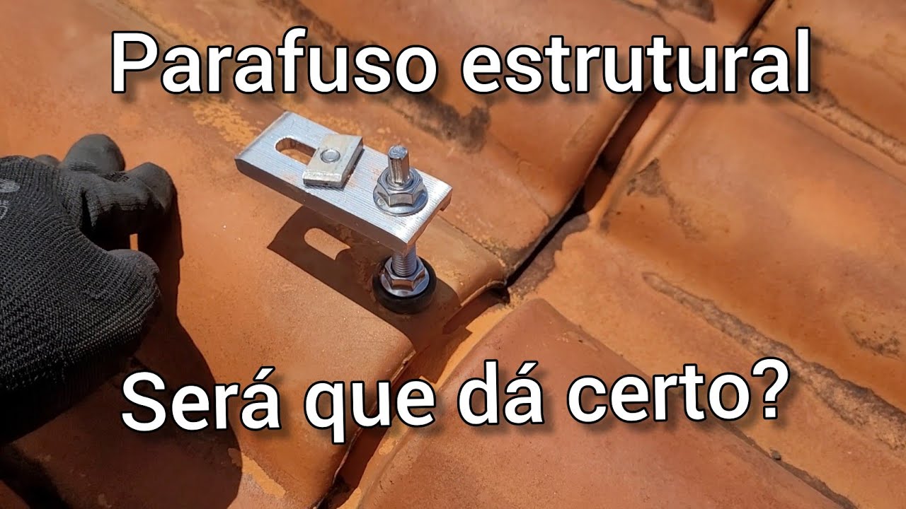 Parafuso rosca dupla em telhado colonial como fica ?