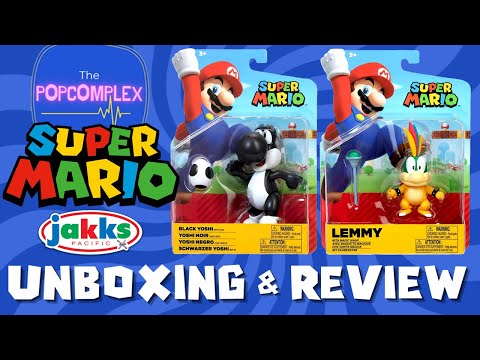 マ*オ様 マリオ Super Mario Black Yoshi & Lemmy Koopa Unboxing & Review