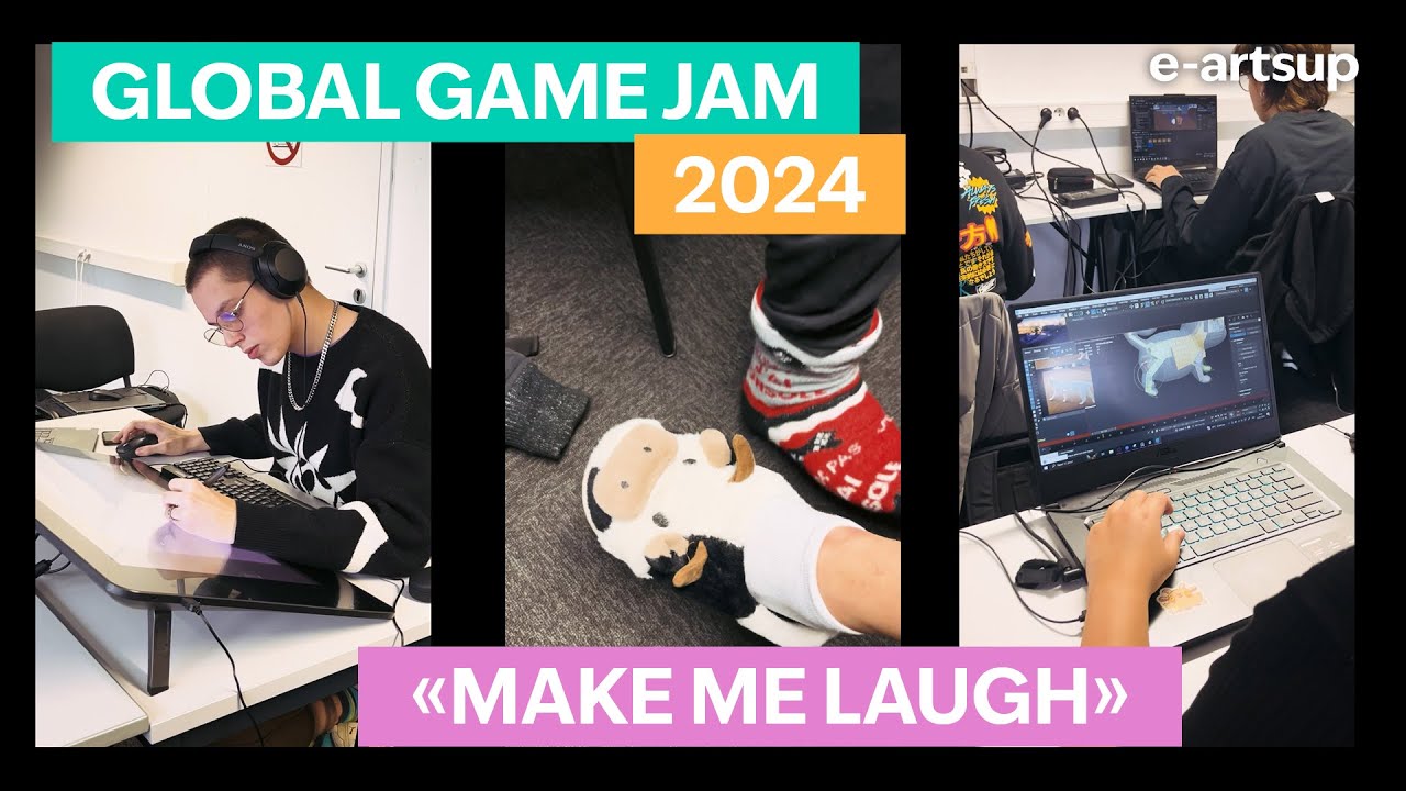 Global Game Jam 2024 - Make me laugh | e-artsup - YouTube